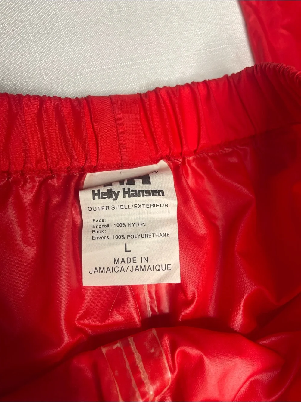 Helly Hansen Red Nylon Classic Logo Pants (Large) - Picture 7 of 8